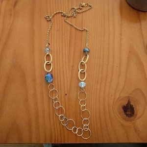 Gold plated long necklace av max